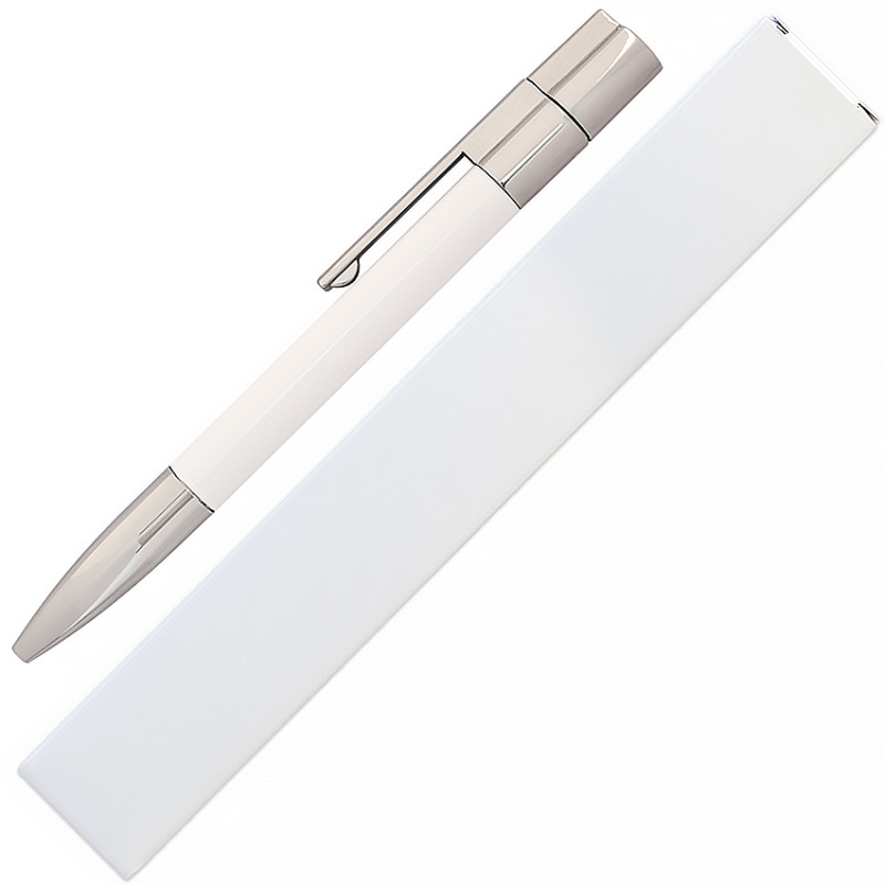USB флеш-накопитель Ручка, 8ГБ, белый цвет