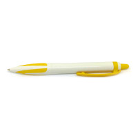 Ручка шариковая &quot;Geomex&quot; бело-желтая