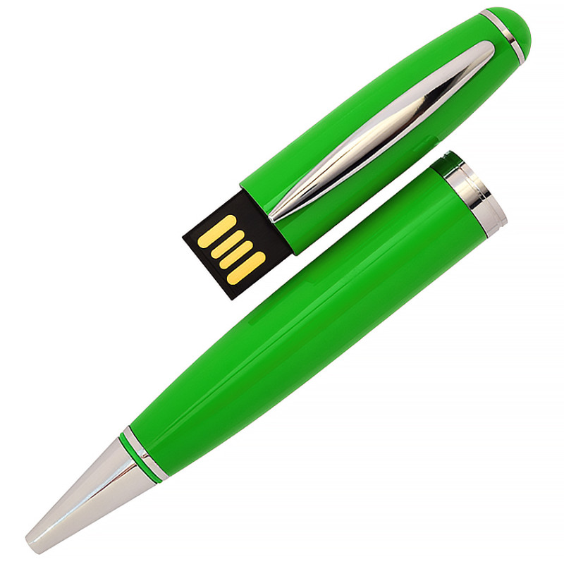 USB флеш-накопитель в виде Ручки, 64ГБ, зеленый цвет