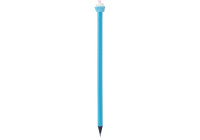 Олівець чорнографітний HB із фігуркою &quot;Тістечко&quot;, блакитне покриття