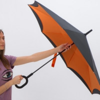 Зонт-трость с обратным складыванием