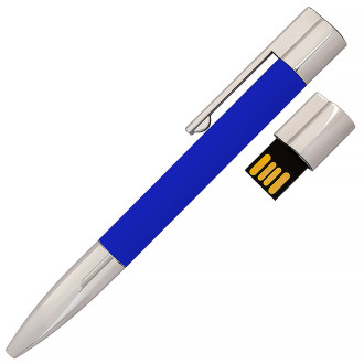 USB флеш-накопитель Ручка, 8ГБ, синий цвет